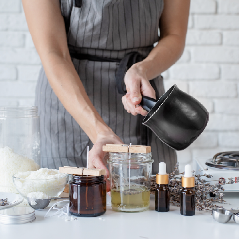 סדנת ייצור נרות בעבודת יד